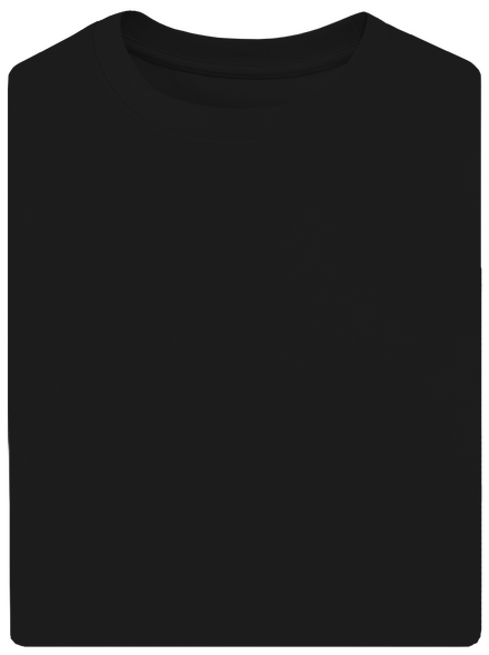 Bez potlače unisex tričko oversized Black