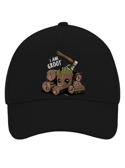 I Am Groot šiltovka baseballka Black