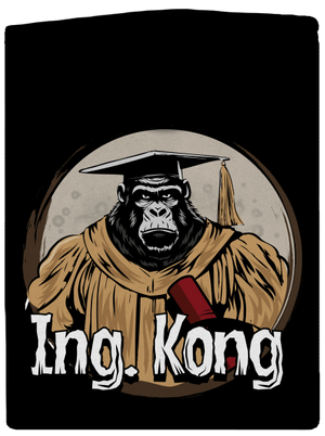 Ing. Kong dámska mikina na zips Black