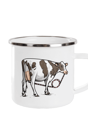 Cow drink plecháčik White
