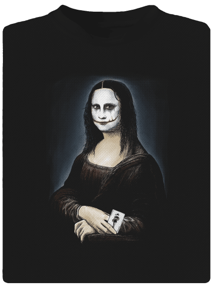 Mona Joker Lisa pánske športové tričko Black