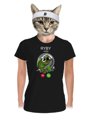Ryby volají dámske športové tričko Black