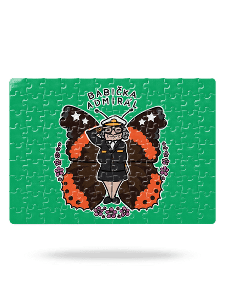 Babička admirál puzzle White
