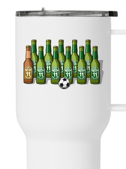 Futbalová jedenástka termohrnček White