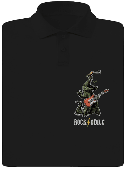 Rockodile pánska polokošeľa Black