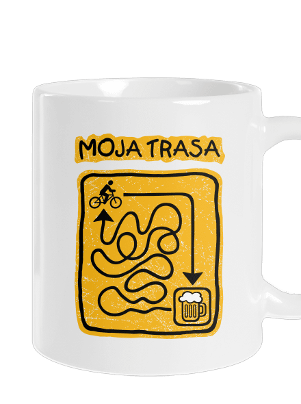 Moja trasa klasický hrnček White