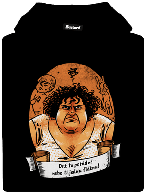 B14: Slunce seno jahody pánska mikina klokanka Black