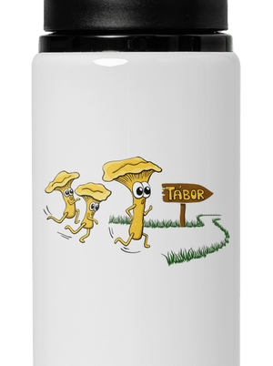 Beží líšky k táboru flaša na vodu White