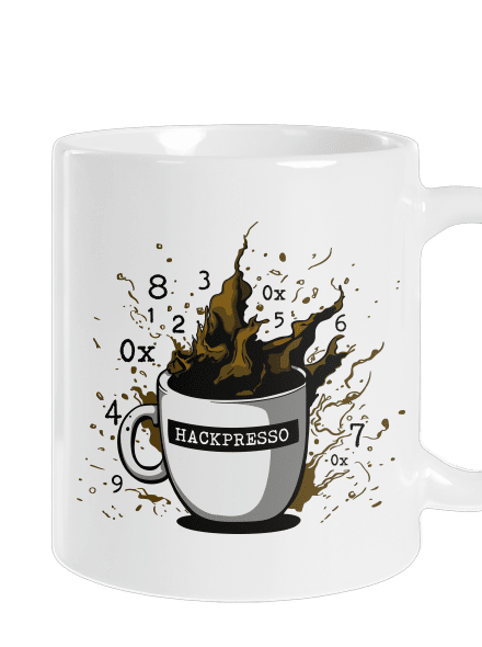 Hackpresso  klasický hrnček White