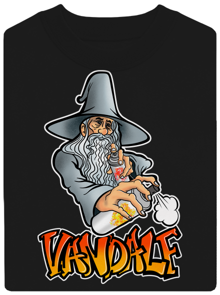 Vandalf unisex mikina bez kapucne Black