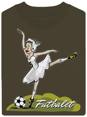 Futbalet unisex mikina bez kapucne Urban Khaki