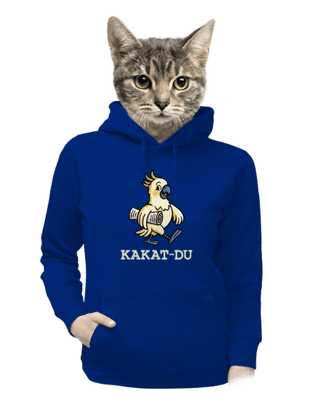 Kakat-du dámska mikina klokanka Royal Blue Mal