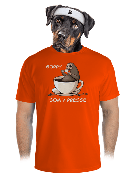 V presse pánske športové tričko Neon Orange