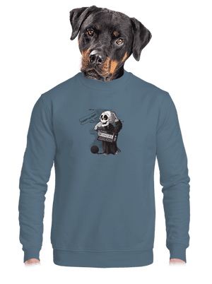 unisex mikina bez kapucne