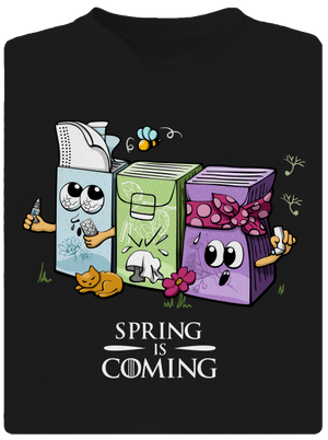Spring is coming detské športové tričko Black