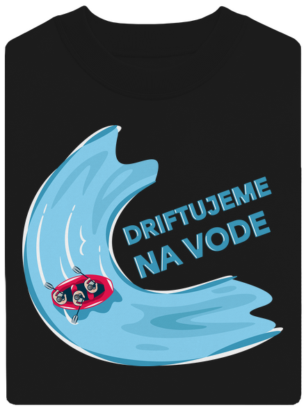 Driftujeme na vode unisex mikina bez kapucne Black