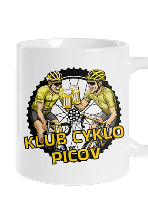 Klub cyklo pičov klasický hrnček White
