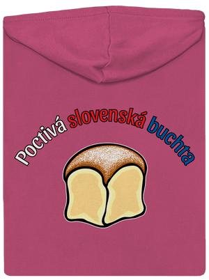 Poctivá buchta a klobása dámska mikina na zips Magenta