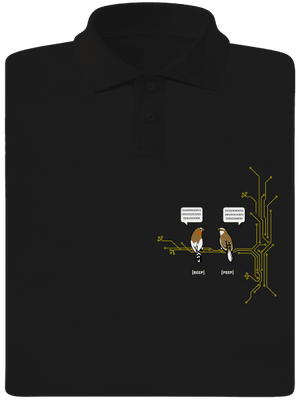 Beep and Peep pánska polokošeľa Black