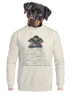 unisex mikina bez kapucne