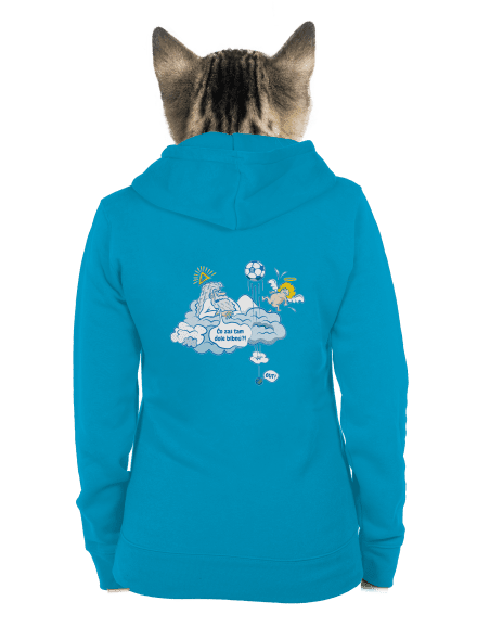 Out dámska mikina na zips Blue Atol