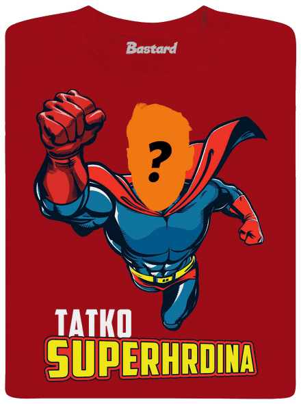 Tatko superhrdina detské tričko Red