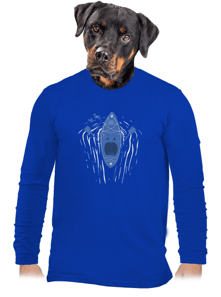 Ahhhh! pánske dlhý rukáv Royal Blue