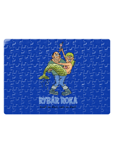Rybár roka puzzle White