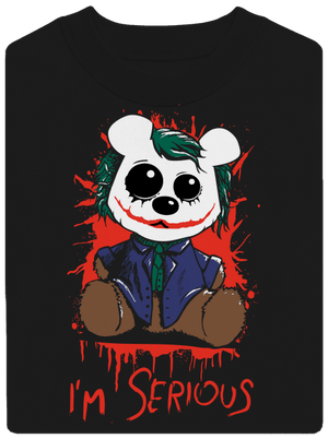 Serious unisex mikina bez kapucne Black