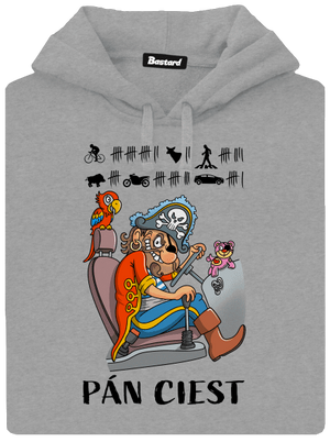 Pán ciest pánska mikina klokanka Light Melange