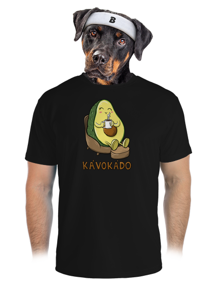 Kávokádo pánske športové tričko Black