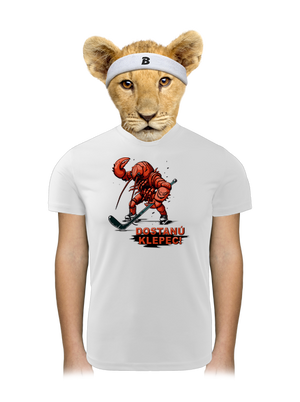 Dostanú klepec detské športové tričko White