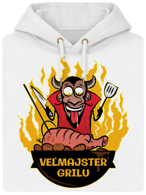 Veľmajster grilu unisex mikina premium Snowwhite