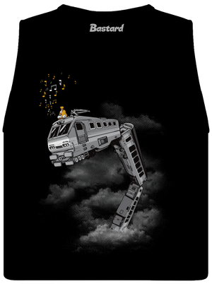 Snake Train dámske tielko voľné Black