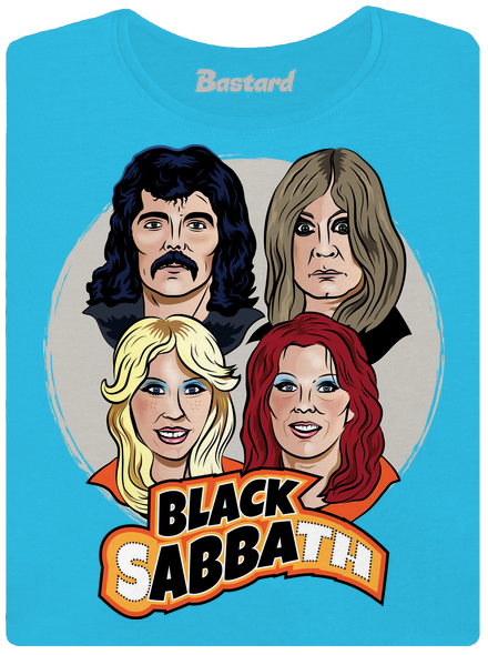 Black Abba dámske tričko s lemom Blue Atol