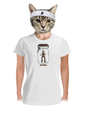 Jar in jar dámske športové tričko White