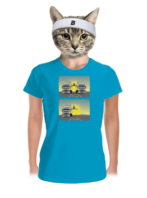 Chuck & Truck dámske športové tričko Blue Atol