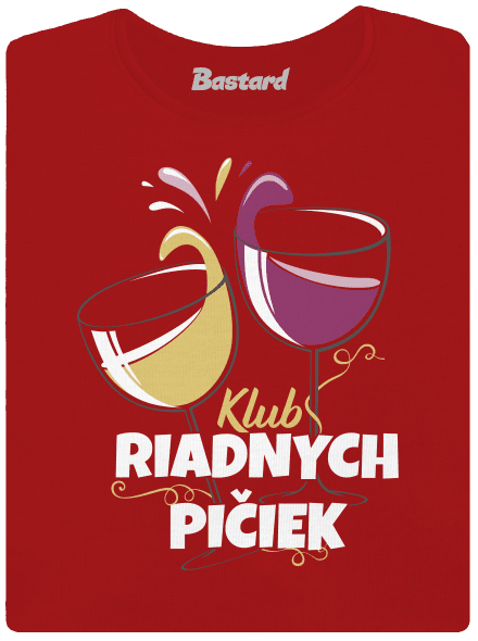 Klub riadnych pičiek dámske tričko Red Mal