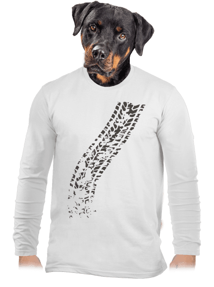Prejdený pánske dlhý rukáv White