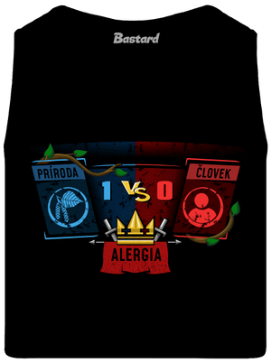 Príroda vs. človek pánske tielko Black