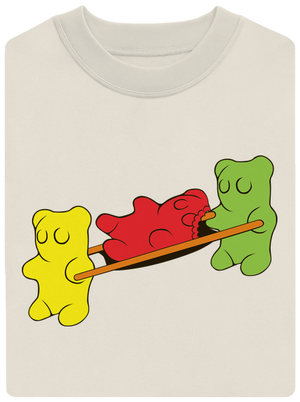 Gumkáči unisex mikina bez kapucne Off White