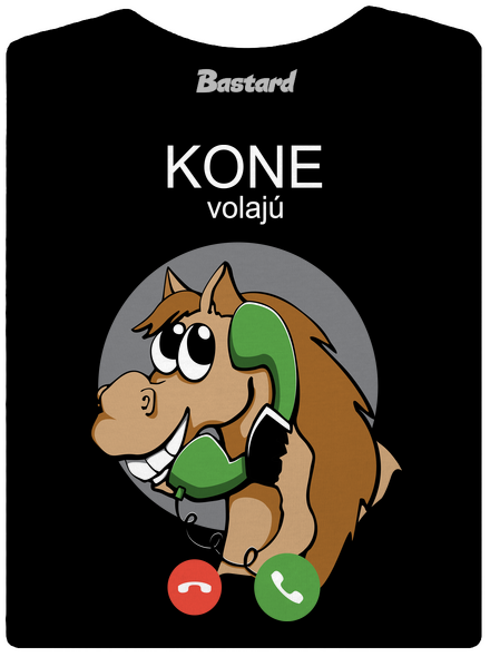 Kone volajú dámske tričko prémium Black