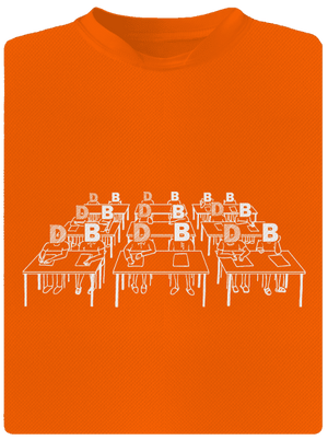 Cimrman: Debil, blbeček pánske športové tričko Neon Orange