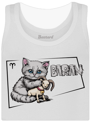 Mačací horoskop: Baran dámske tielko klasické White