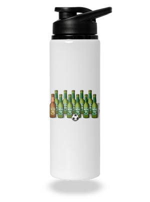 Futbalová jedenástka flaša na vodu White