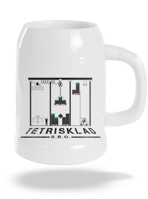 Tetrisklad polliter White