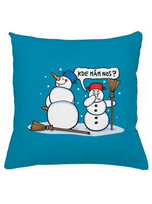 Kde mám nos? vankúš Blue Turquoise