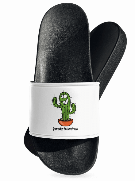 Povedz to kvetom šľapky White