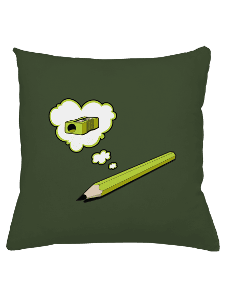 Ceruzka a Strúhatko vankúš Olive Green