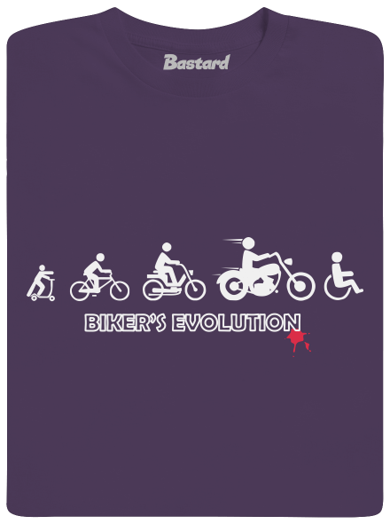 Biker’s Evolution pánske tričko Urban Purple